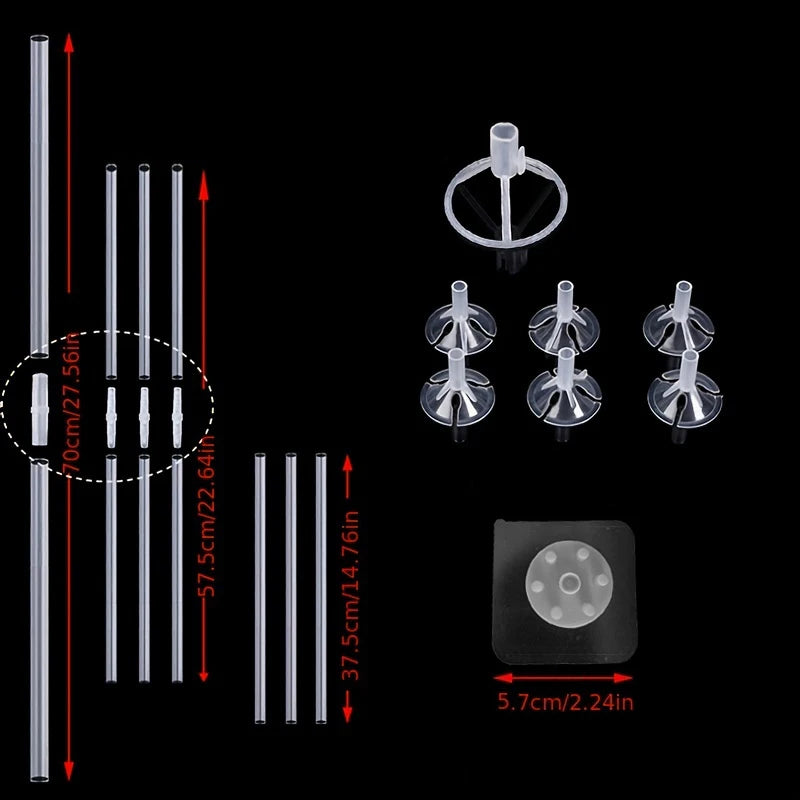 Showlu Fashion Store wedding table balloon stand with support for floating balloons, ideal for baby showers and birthday decorations.