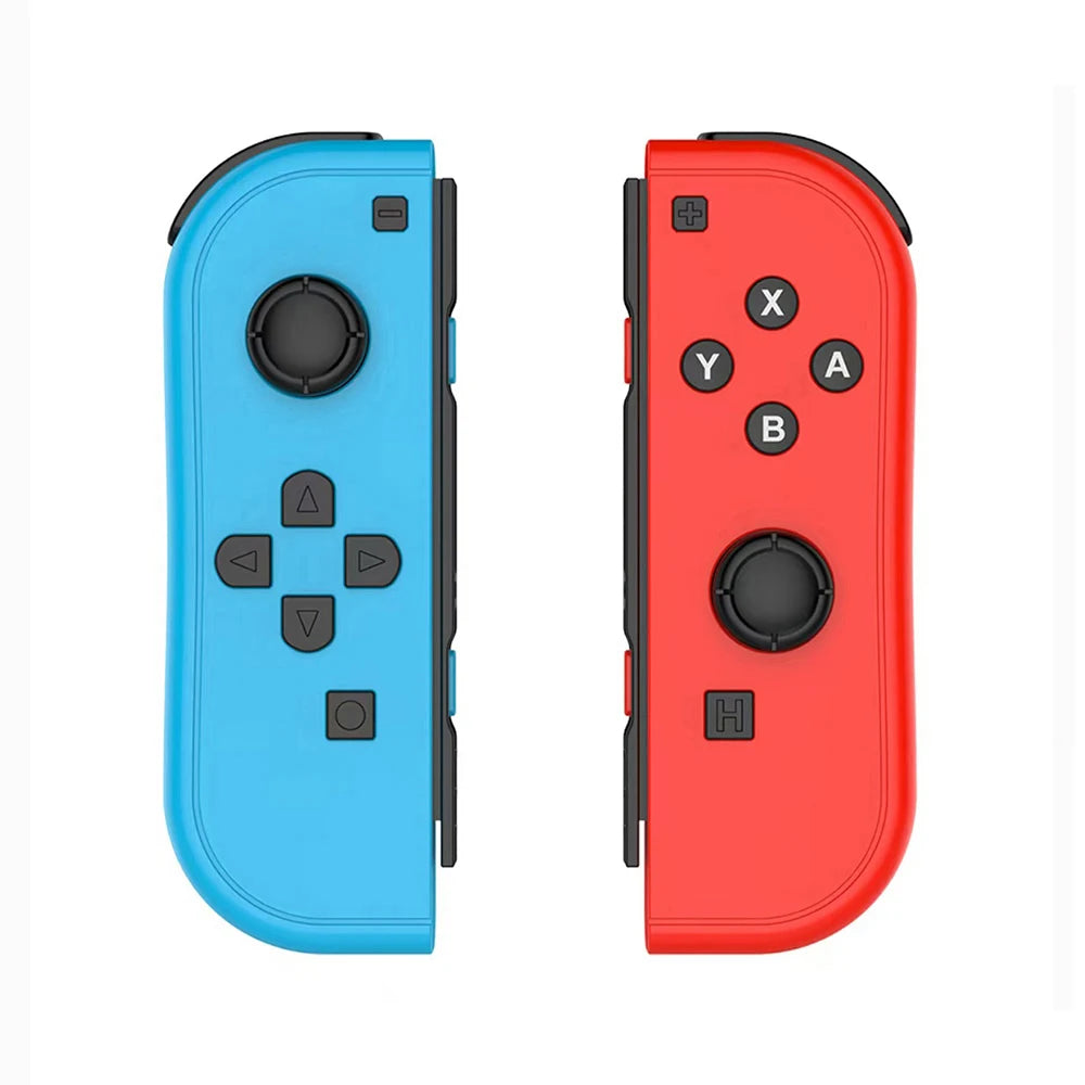 Wireless Showlu Joy Cons gamepad for Switch with Bluetooth, vibration, turbo, and wake-up function, featuring ergonomic joystick design.