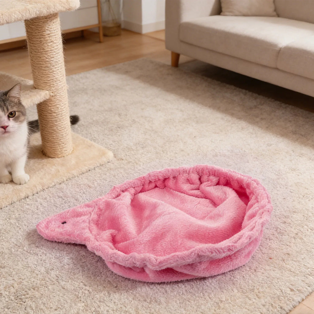 Showlu Plush Cat Tree Replacement Basket with hanging hammock bed, soft nesting perch for cats.