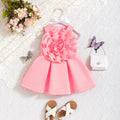Baby girl summer dress by SHOWLU FASHION STORE, sleeveless floral ruffle princess gown for girls, perfect for warm weather.