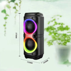 High Power Home Karaoke Partybox Wireless Bluetooth Speakers Outdooor Heavy Bass Subwoofer Portable Soundbar RGB Lights FM/TWS
