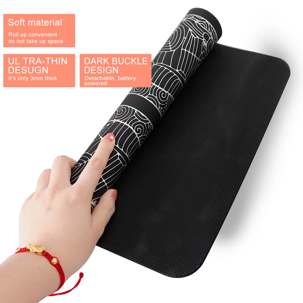 Showlu Smart EMS Foot Bath Massager with leather heat therapy pad, designed for relaxing foot massage and heat therapy.