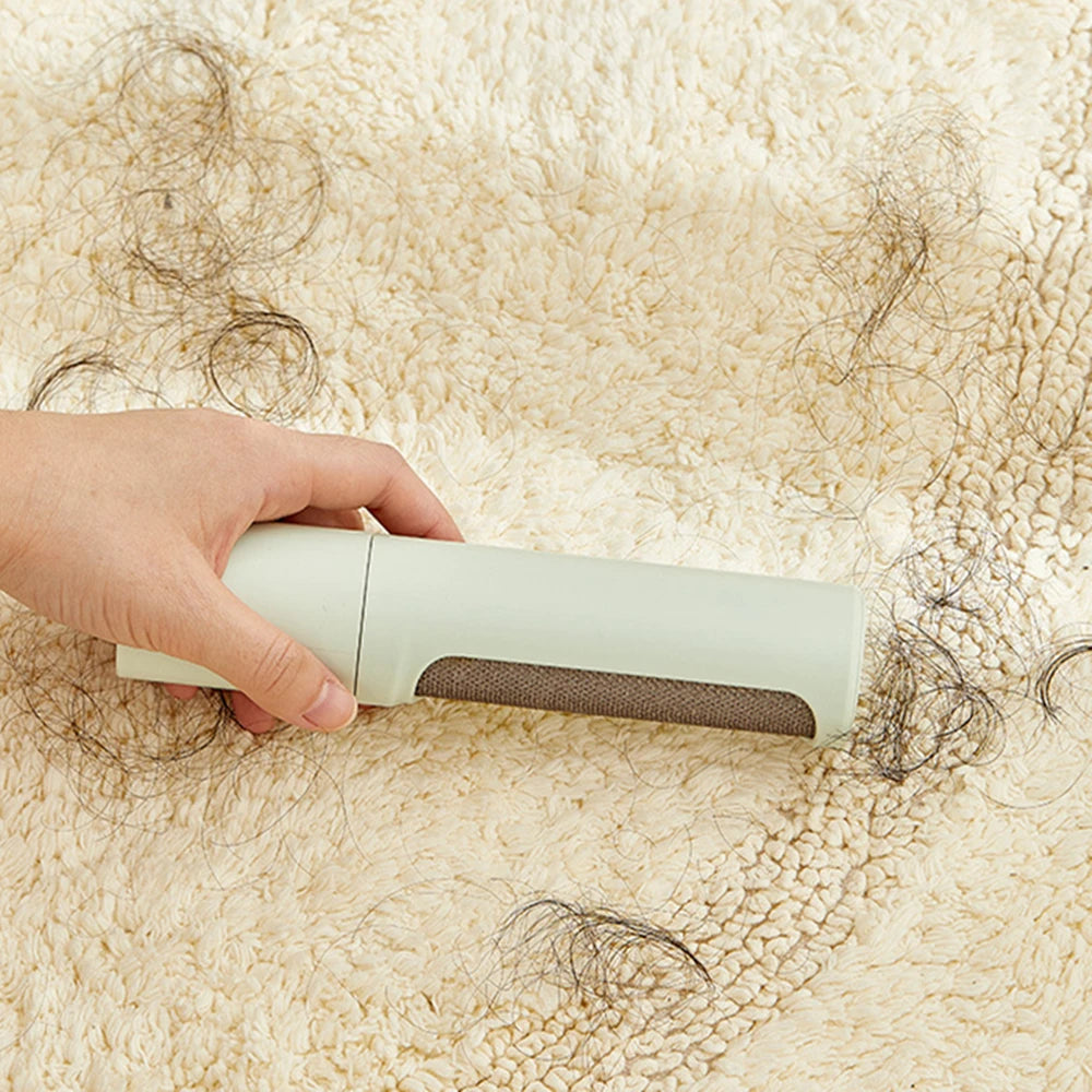 Showlu Smart General reusable pet hair remover roller with manual lint cleaner, designed to easily remove pet hair from clothing and furniture.