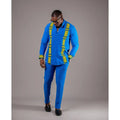 SHOWLU FASHION men's striped two-piece suit in formal cotton blend, featuring a tailored jacket and matching trousers.