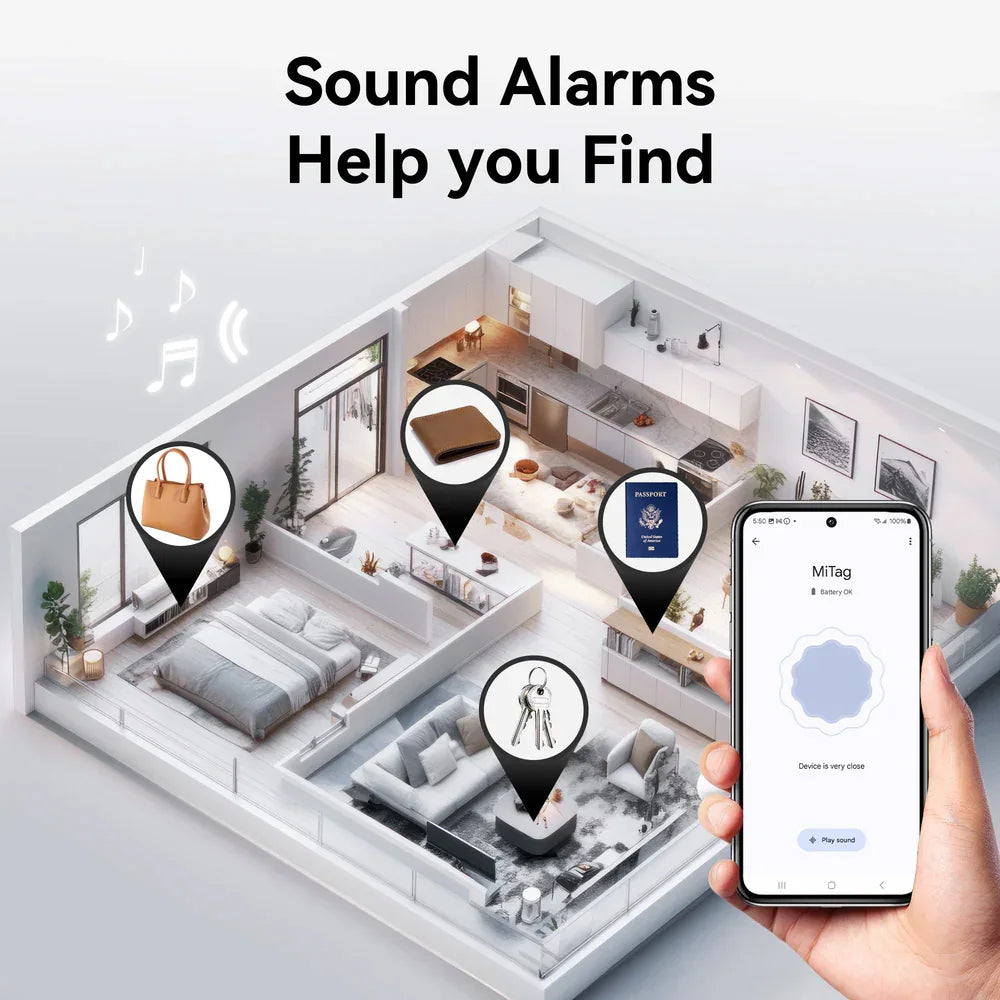 Showlu Smart General Pet GPS Tracker attached to a collar, showing real-time location tracking device for pets.