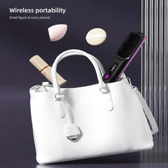 Cordless Hair Straightener Comb Fast Heating 35W