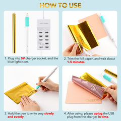 USB Hot Foil Pen 0.8mm DIY Craft Tool