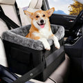 Showlu Portable Dog Booster Seat made of heavy-duty nylon, designed for small dogs, ideal for car travel and comfort.