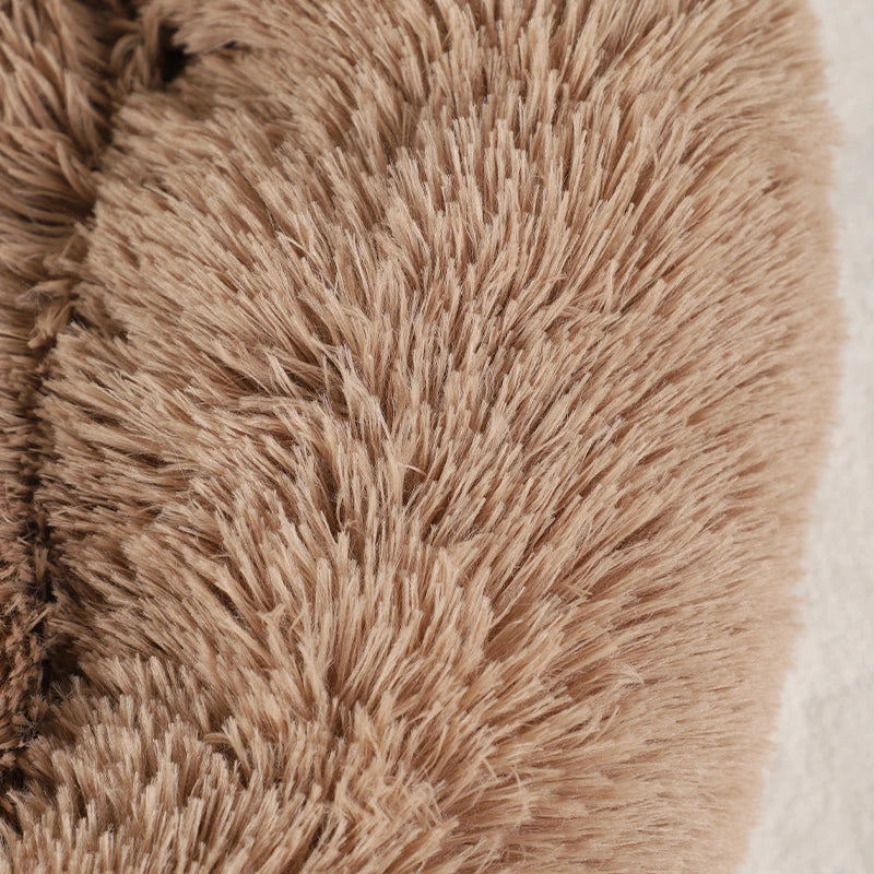Large BeiYu Pet Fluffy Dog Bed from Showlu Fashion Store, winter warm breathable sofa mat for dogs, soft and cozy for cold weather.
