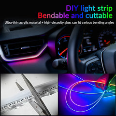 RGB Car Ambient Light Strip 18in1 App Control