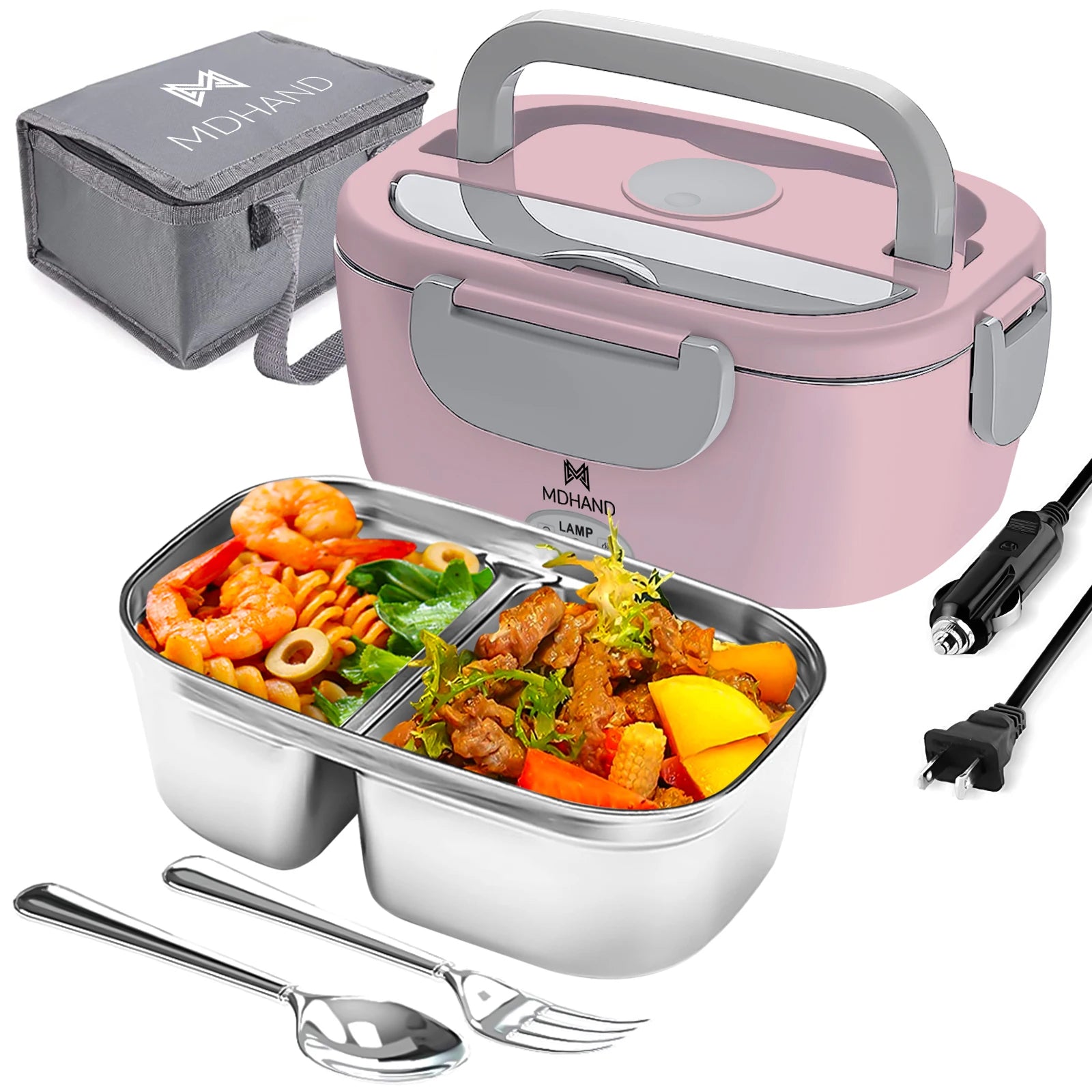 Showlu Smart General electric lunch box with sleek design, featuring a lid and heating compartment for on-the-go meals.