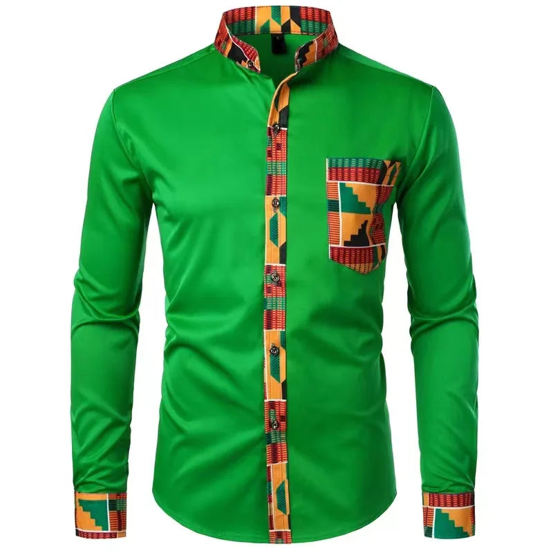 2023 new men's snapback shirt top striped color hot sale fashion casual simple spring summer 6XL