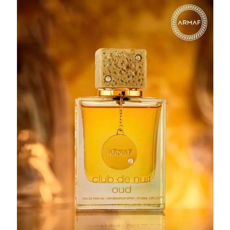 Unisex Armaf Club De Nuit Intense Man Oud EDP perfume bottle, 100ml Arabian cologne with sleek design and elegant packaging.