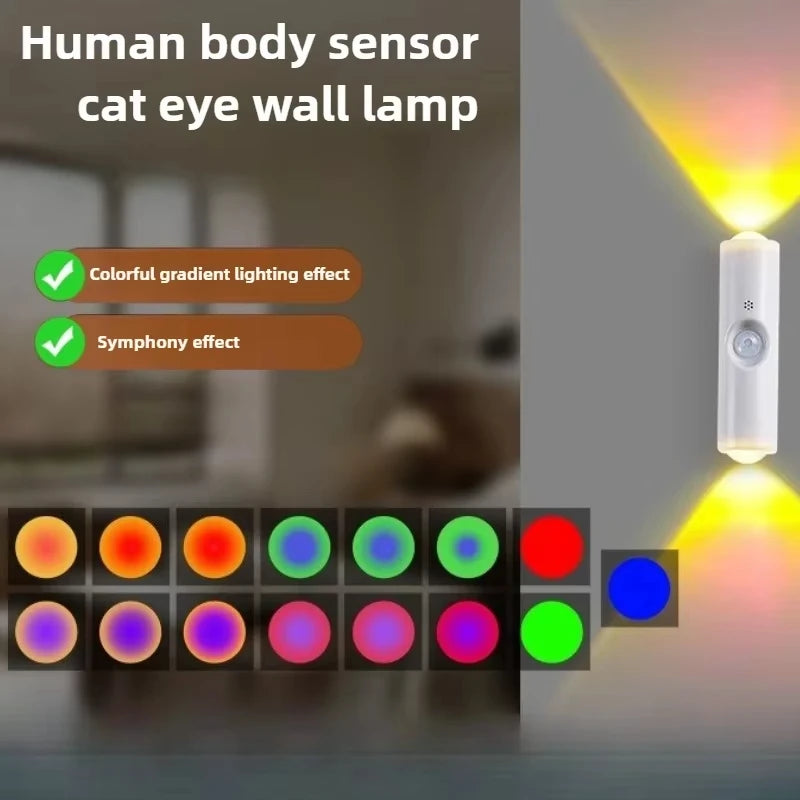 Rechargeable Showlu Smart General motion sensor LED cabinet light with magnetic attachment, USB under counter night lighting.