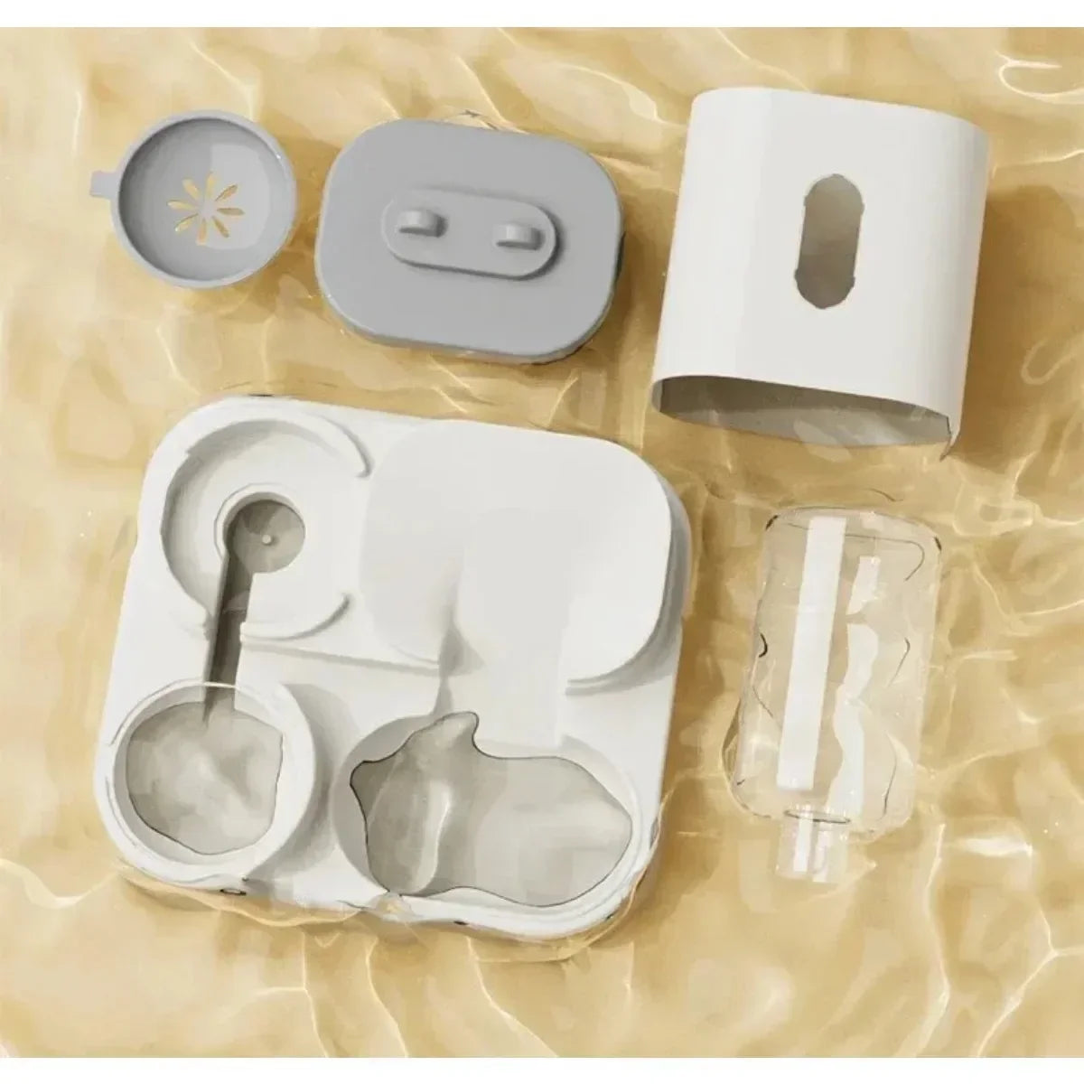 Showlu automatic pet feeder and water fountain with large capacity food bowl for convenient pet feeding and hydration.