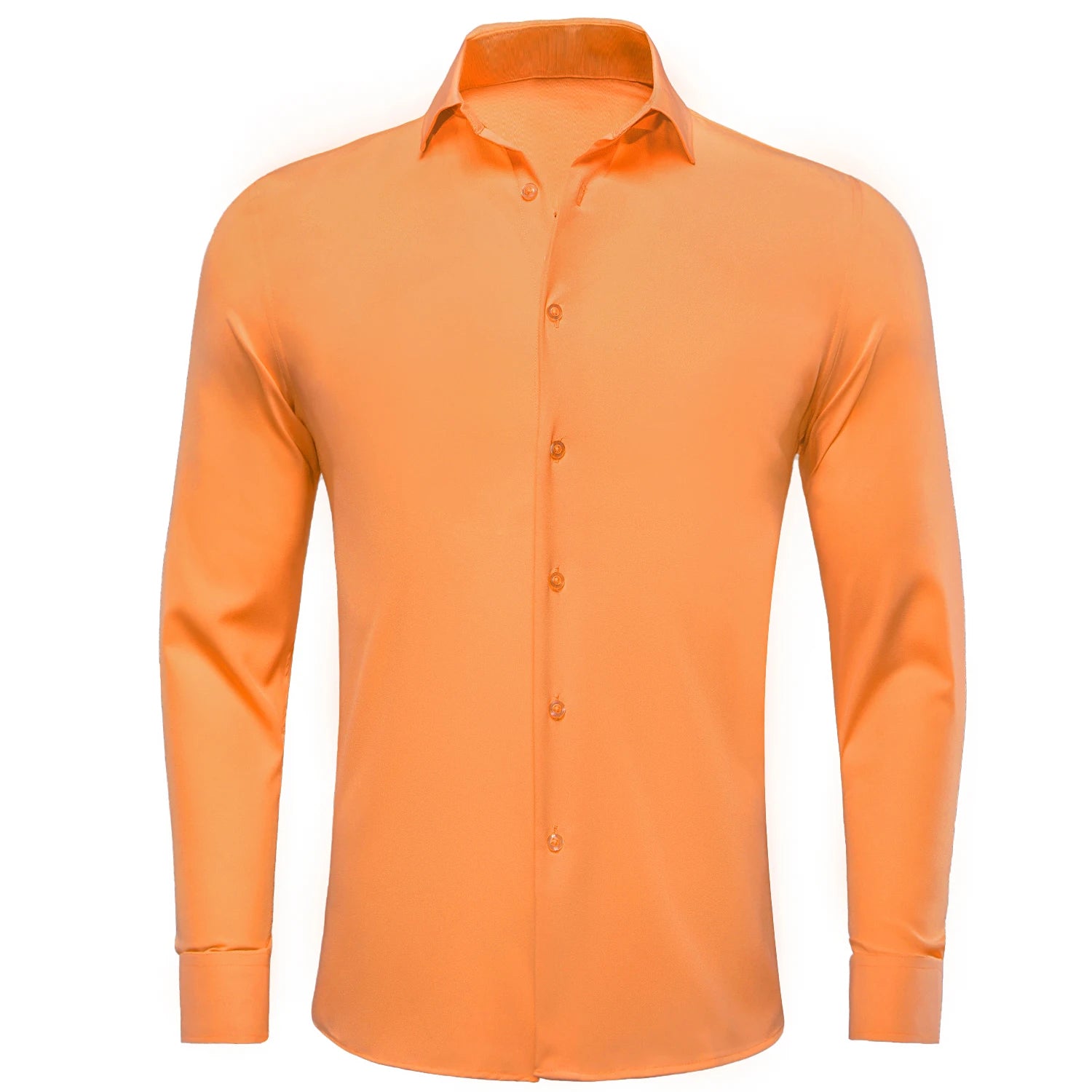 Blue mint and pink solid silk men's long sleeve dress shirt with lapel, suitable for business or wedding attire.