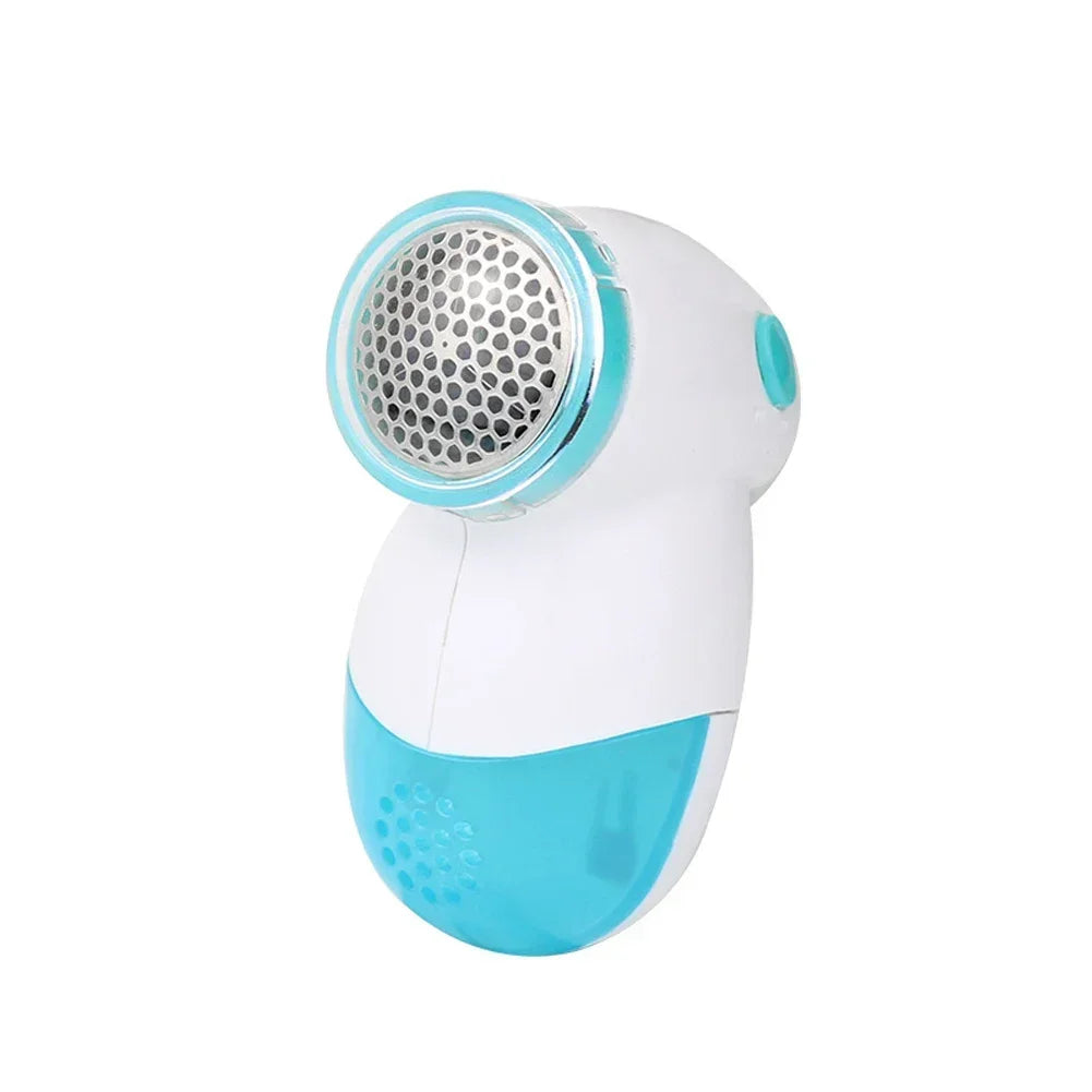 Showlu Smart General electric lint remover fabric shaver with a handheld design and stainless steel blades for removing lint and fuzz.