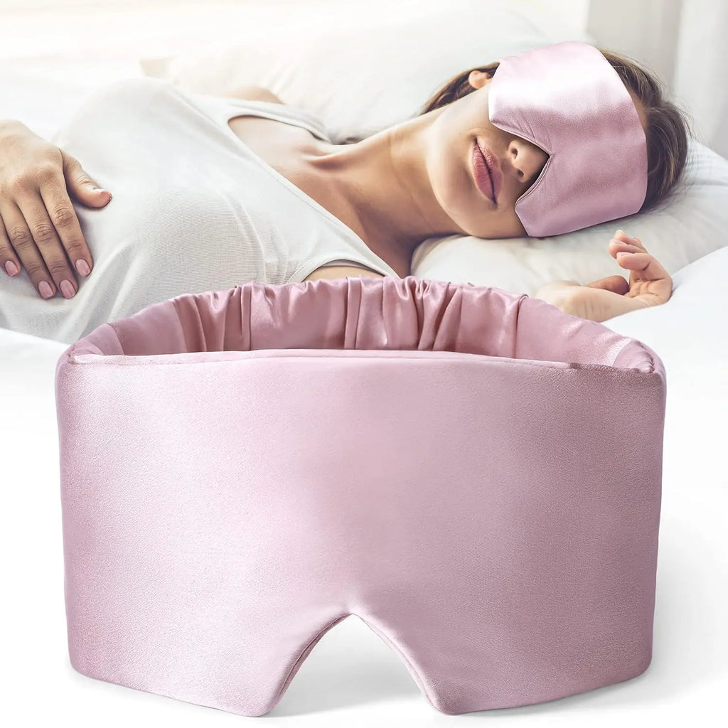 Showlu Smart General luxury silk sleep mask, soft eye mask for better sleep, designed for comfort and relaxation.