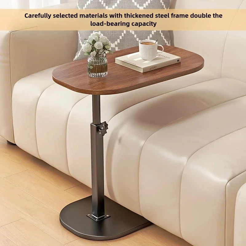 Portable adjustable folding side table by Showlu Fashion Store, ideal for laptop use, bedside, or home office.