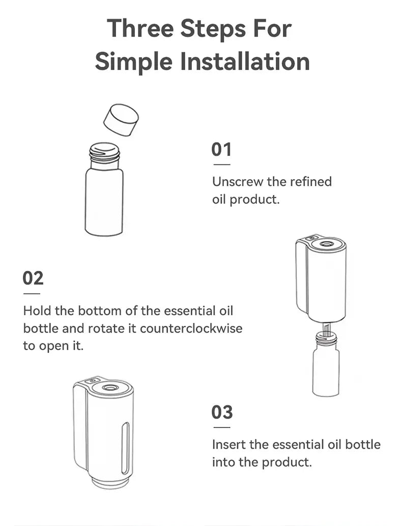 Showlu Smart General car aromatherapy diffuser with sleek design and multiple mist settings for fresh, fragrant vehicle scenting.