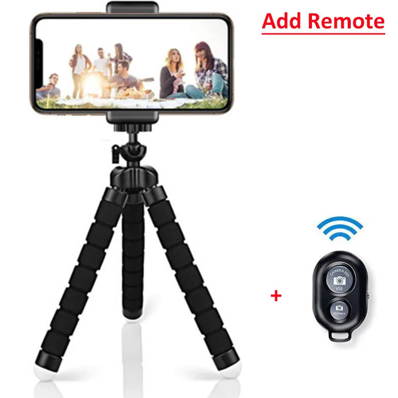 Showlu Smart General phone tripod stand with adjustable legs and mounting bracket for stable smartphone photography.