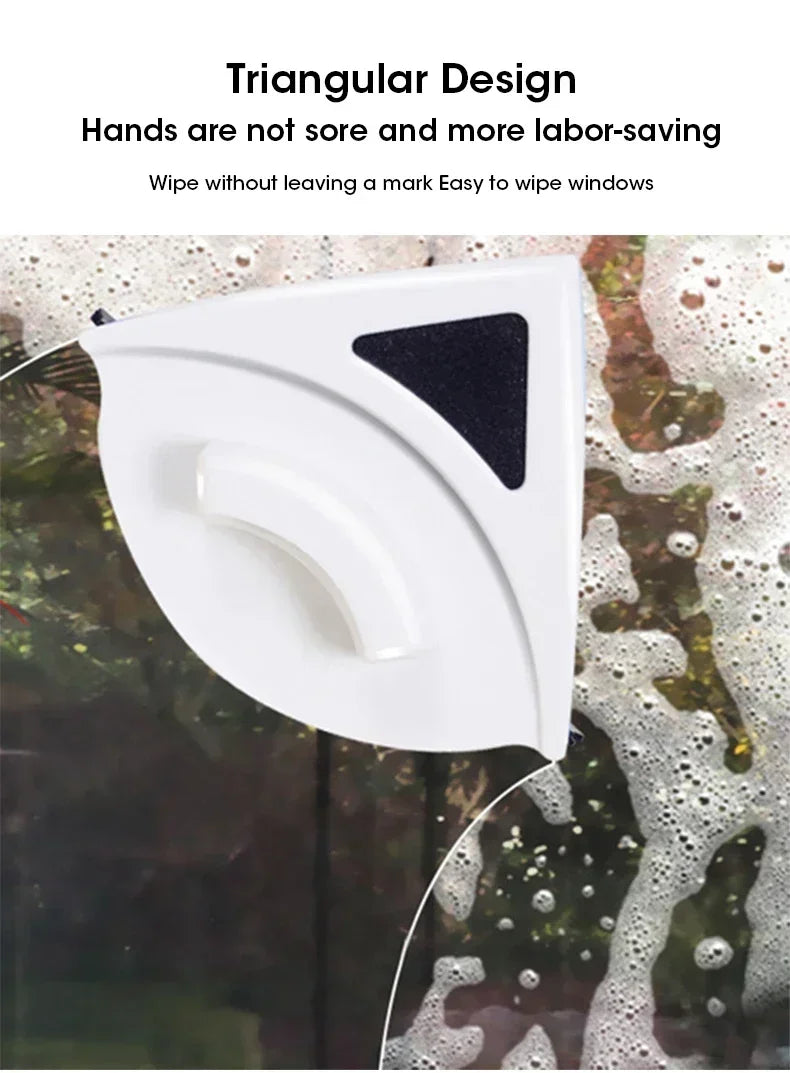 Showlu Smart General magnetic double-sided window glass cleaner tool with ergonomic handle and magnetic design for easy cleaning.