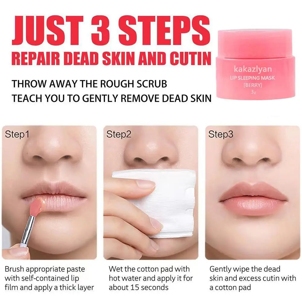 Showlu Smart General Jelly Lip Mask in a clear jar, showcasing its smooth, transparent gel texture for nourishing lip care.