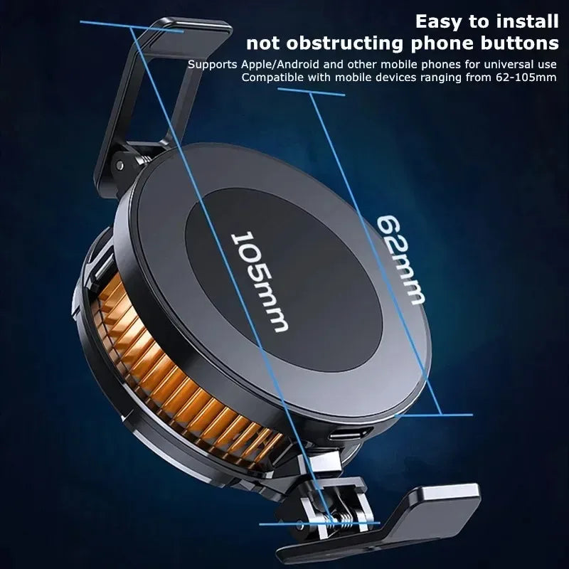 Showlu Smart General phone cooling fan attached to a smartphone, portable USB-powered device for cooling and airflow.