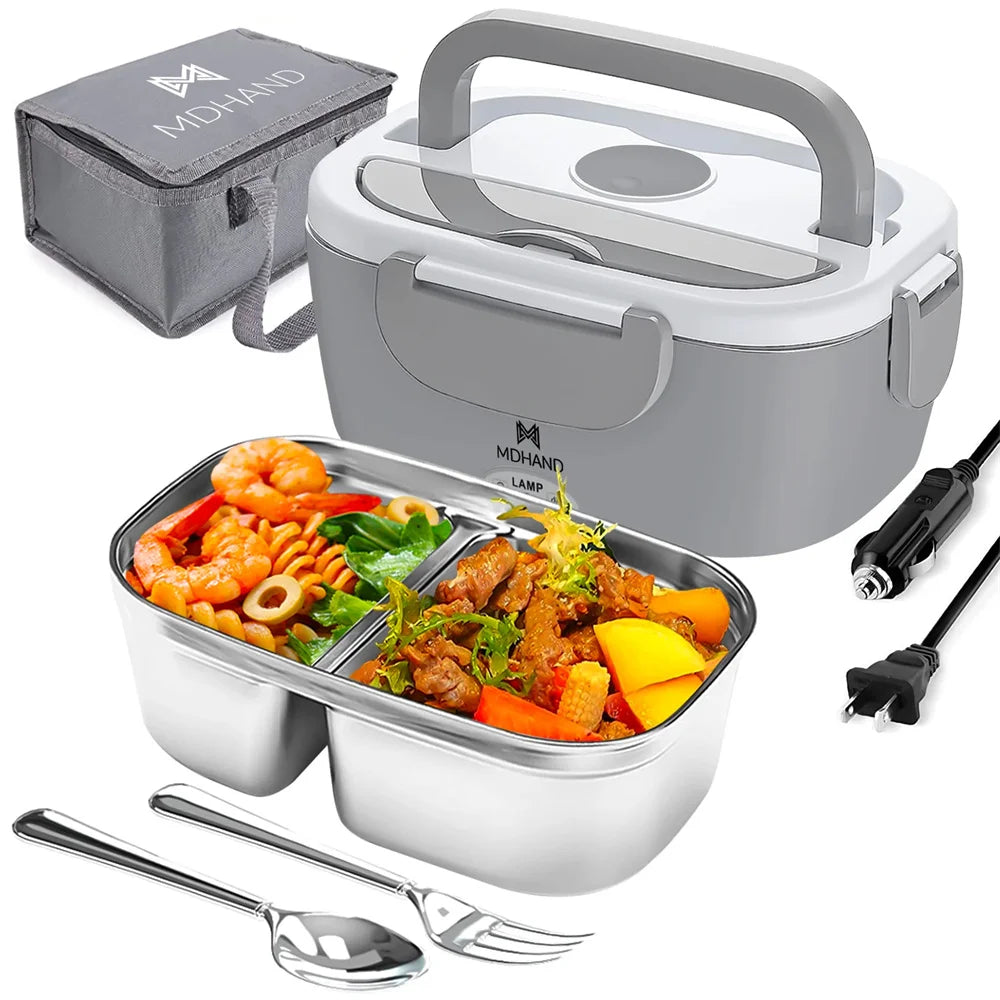 Showlu Smart General Electric Lunch Box Pro with a sleek design, featuring a handle and food container for easy heating and portability.