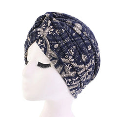 New Women Soft Floral Print Cotton Women Turban hats Fashion Banadans Cancer Headwrap Chemo Cap Head Wrap Hair Accessories SHOWLU FASHION STORE