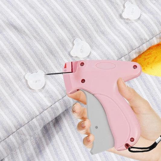 Quick Clothing Fixer with 50/100 Bear Buckles Mini Clothing Sewing Machine Portable Instant Button Garment Connector for Clothes