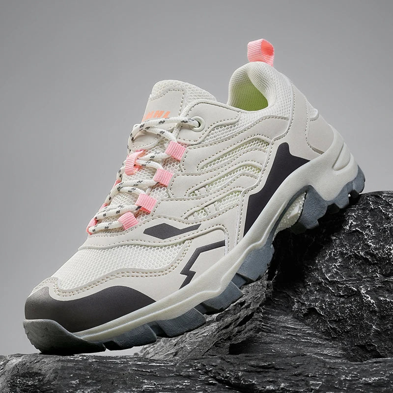 Unisex 2025 hiking shoes from Showlu Fashion Store with waterproof, non-slip soles, ideal for outdoor sports and camping.