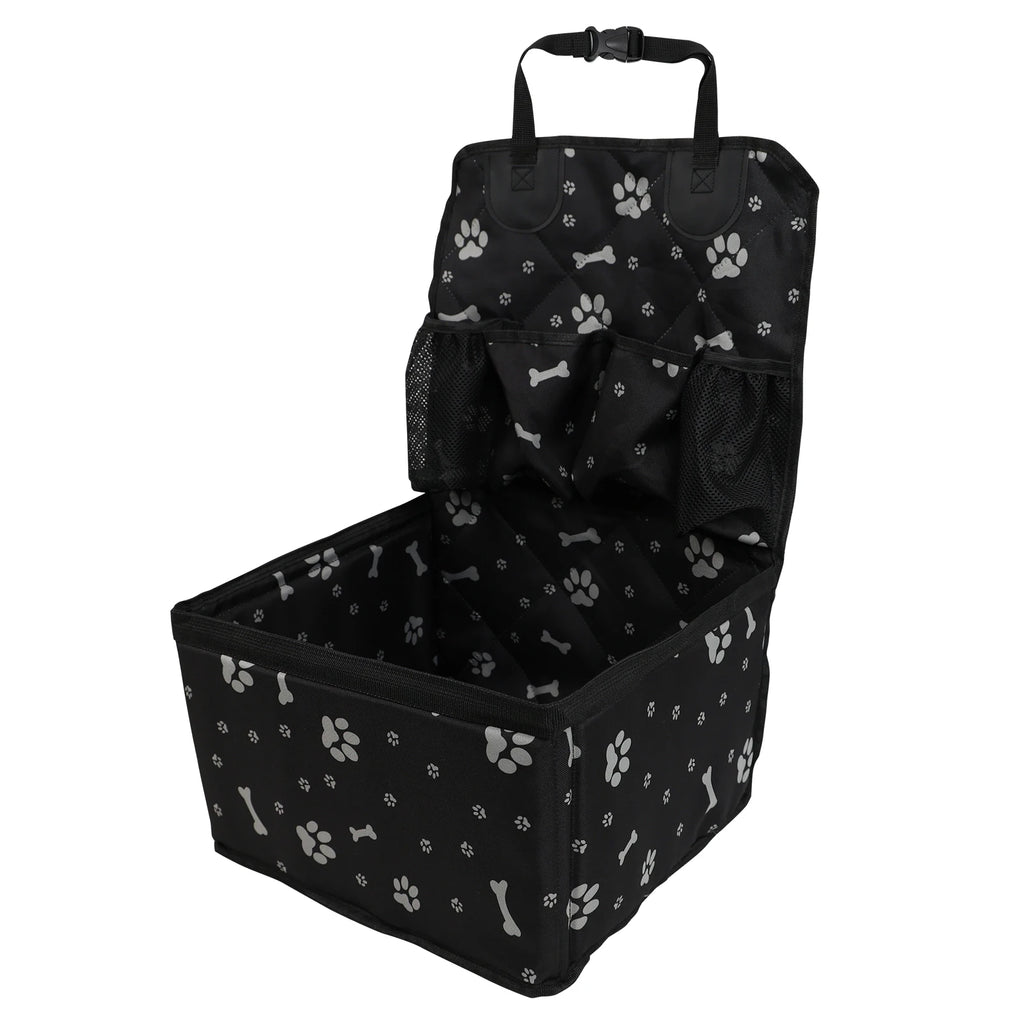 Durable PaiPaitek dog car seat by Showlu Fashion Store, scratch-proof pet booster with pockets and comfortable design.