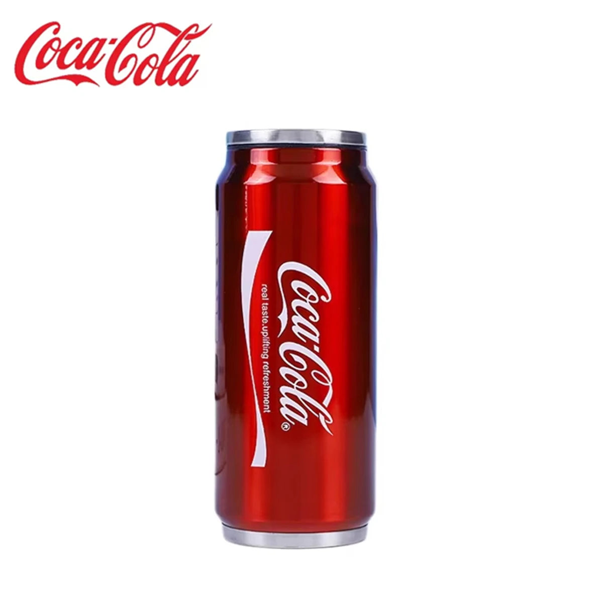 Coca-Cola stainless steel mug by Showlu Fashion Store showing a durable insulated drinking cup with a Coca-Cola logo