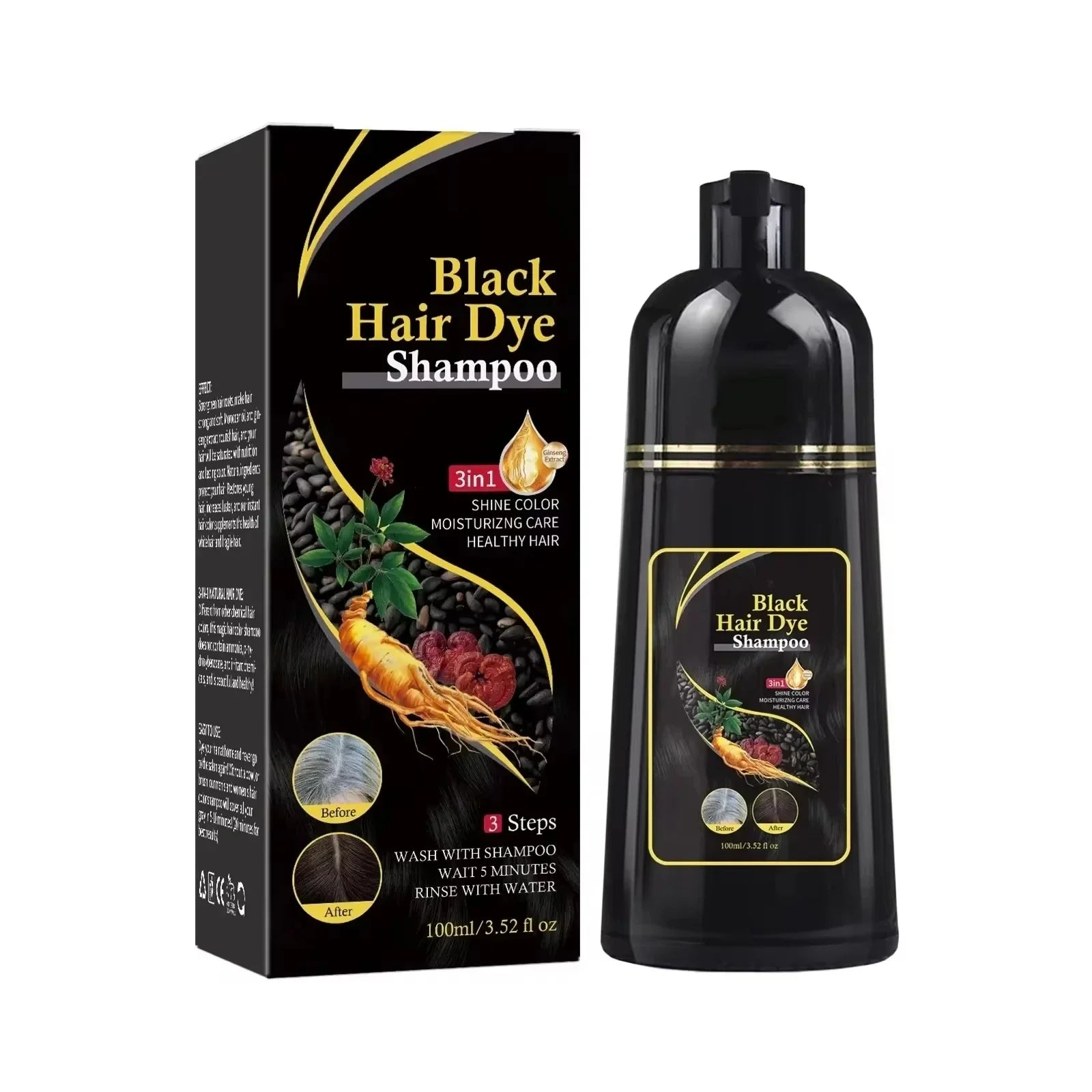 LANBENA Nova Moisturizing Hair Dye Shampoo by SHOWLU FASHION STORE, natural quick dyeing shampoo for vibrant, moisturized hair.