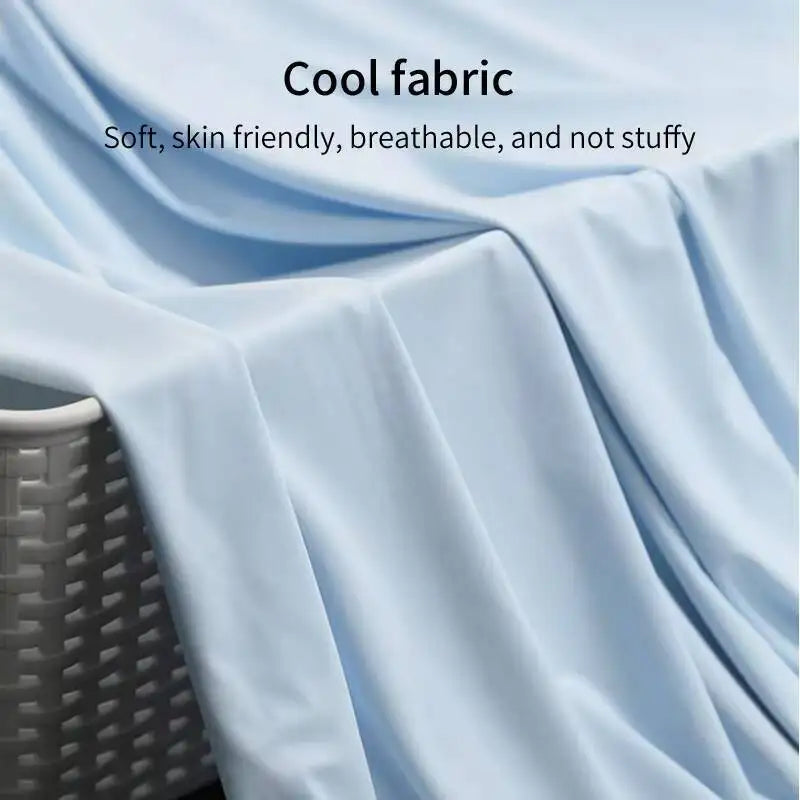 Showlu Memory Foam Body Pillow with ice silk cover, orthopedic design ideal for pregnancy and full-body support.