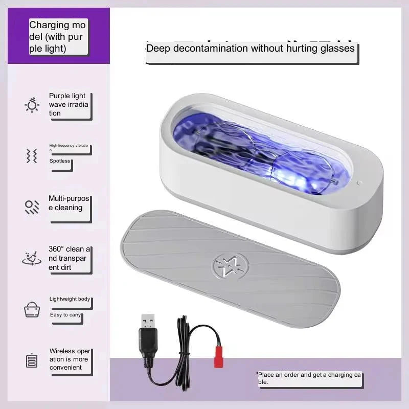Showlu Ultrasonic Jewelry Cleaner with 45000Hz high-frequency wash machine for sparkling jewelry cleaning.