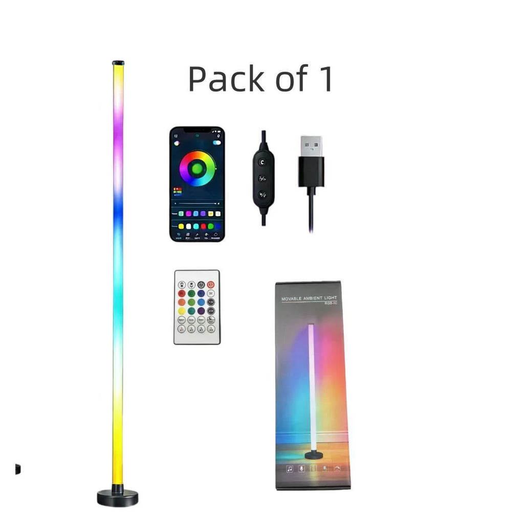 Showlu Smart General NOVEYEE LED dimmable floor lamp with remote control, featuring modern design and adjustable lighting.