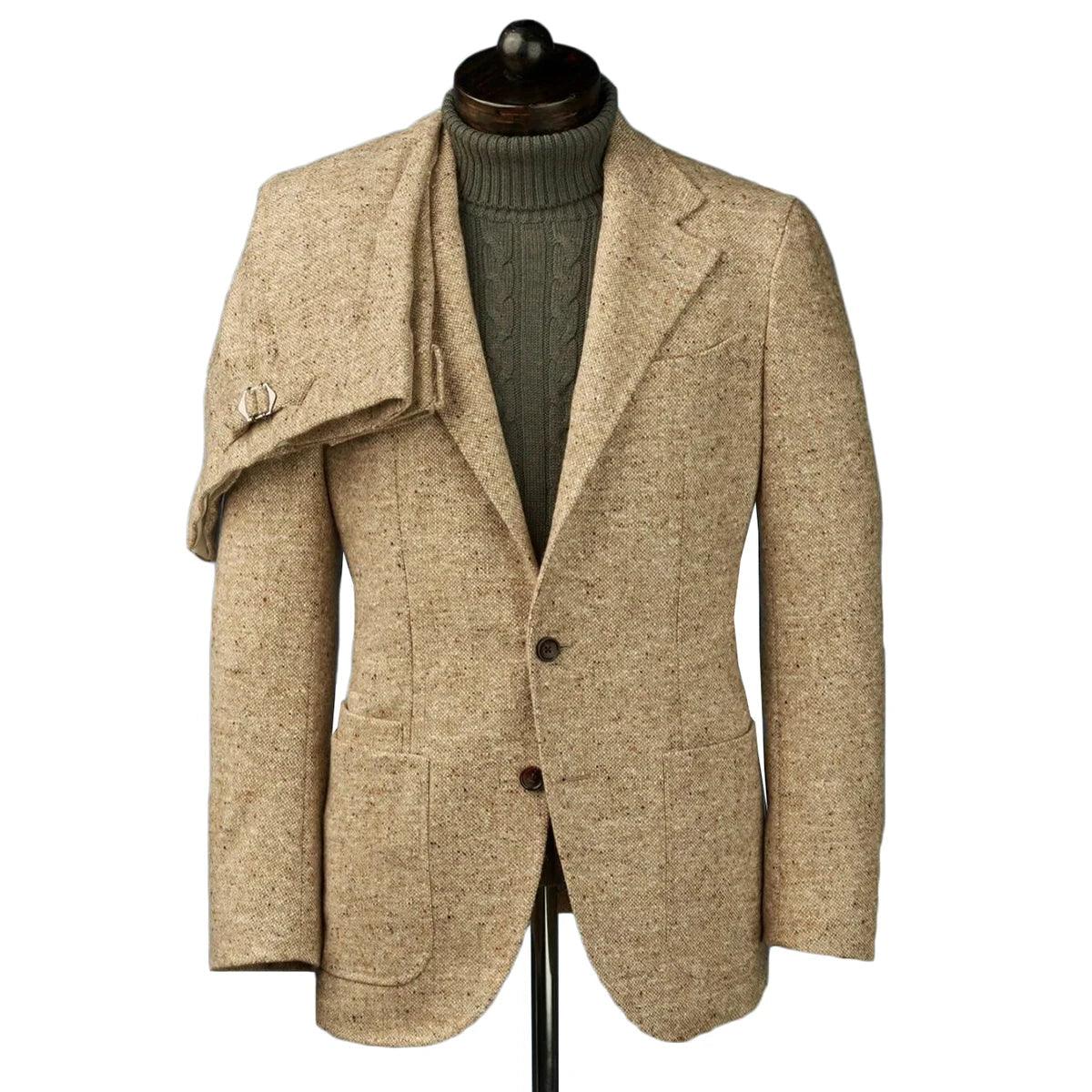 Luxury Winter Wedding Suits For Men Groom Wear Slim Fit Warm Tuxedos Business Ofice Custom Made 2 Pcs Jacket Pants Custom Made SHOWLU FASHION STORE