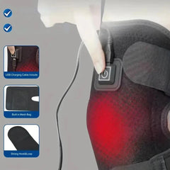 USB Heated Knee Brace 3-Level Electric Heating Knee Support Pad Warm Therapy Pain Relief Wrap