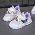 Hello Kitty girls' running shoes with Kuromi cartoon design, platform sneakers, SHOWLU FASHION STORE footwear.
