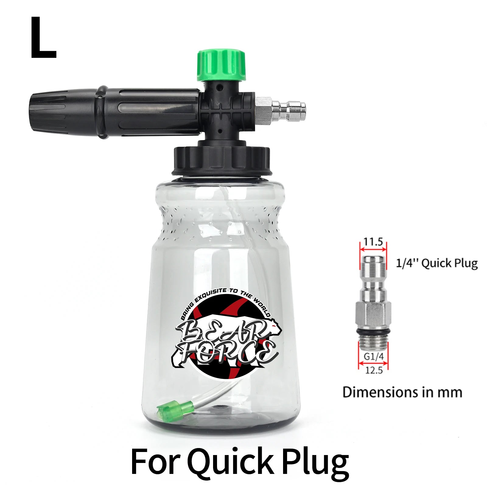 Showlu Smart General pressure washer foam cannon gun with adjustable nozzle for powerful foam application on vehicles and surfaces.