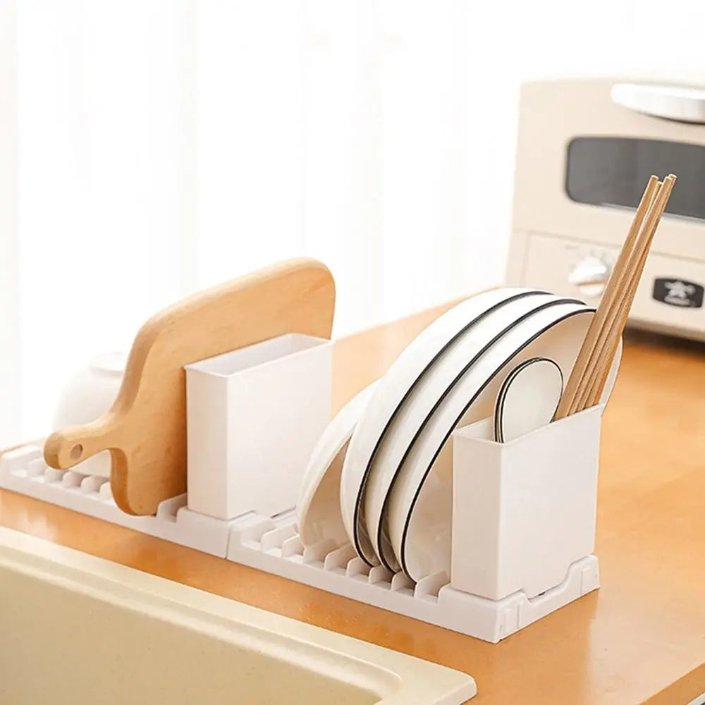 Foldable Showlu Smart General dish drying rack with multiple tiers and metal frame, designed for easy drying and storage.