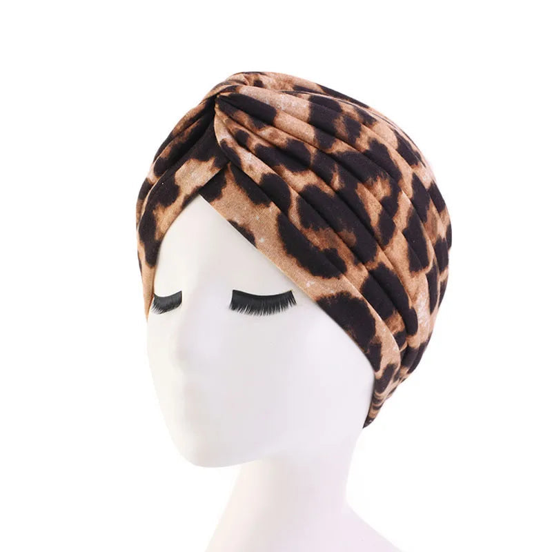 New Women Soft Floral Print Cotton Women Turban hats Fashion Banadans Cancer Headwrap Chemo Cap Head Wrap Hair Accessories SHOWLU FASHION STORE