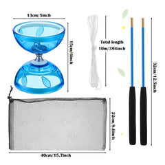 Portable Diabolo Chinese Yoyo Diabolo Set Portable Fitness Gear For Adults Kids Elderly Outdoor Indoor Agility Exercise