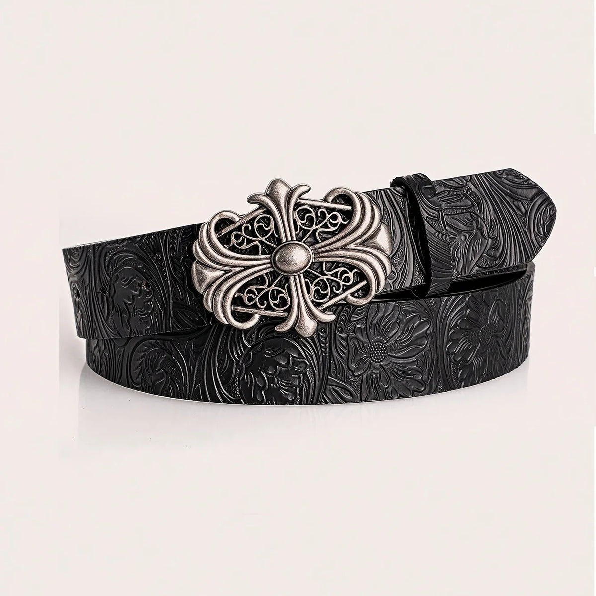 Retro men's bohemian style belt from Showlu Fashion, featuring personalized punk rock design for jeans, dresses, and casual wear.