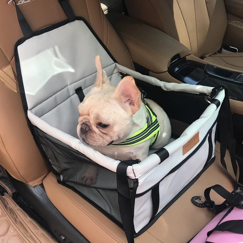 Showlu Smart General small dog car seat carrier bag with adjustable straps and padded interior for travel comfort.