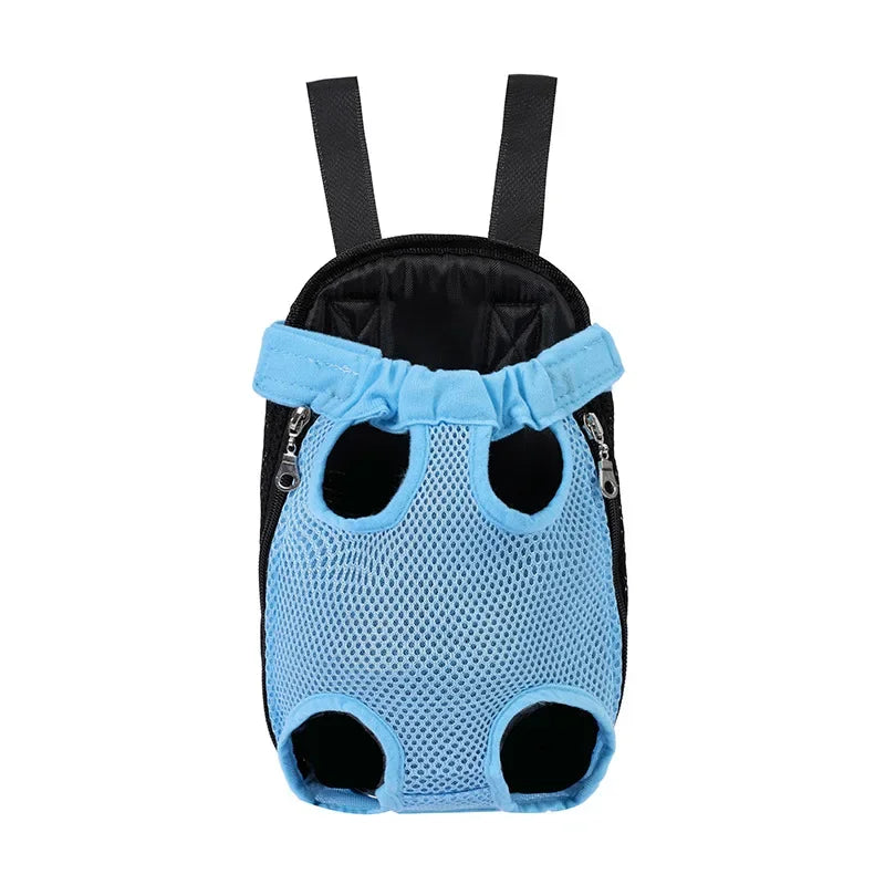 Showlu adjustable mesh pet carrier backpack with breathable design for cats and small dogs, featuring secure straps and ventilation.