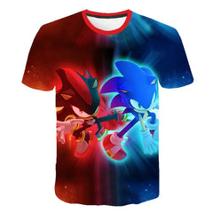T-shirt 2025 Children's Clothes Sonic 3D for Kids Boys and Girls Cartoon Printing Animation Cosplay Clothing Accessories