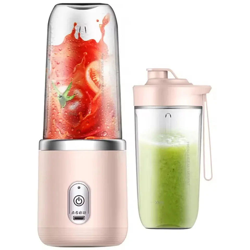 Showlu Smart Portable USB Mini Juicer Blender Cup with transparent container and compact design for on-the-go smoothies.